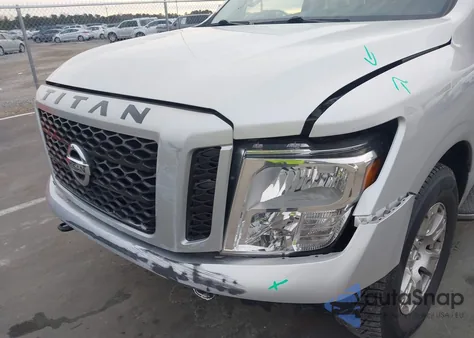 2019 Nissan Titan Sv из США, поврежденный, VIN 1N6AA1EJ8KN534441